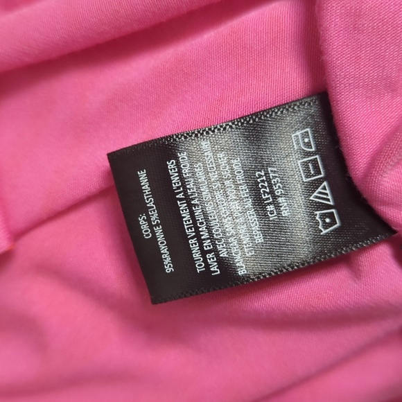 NEW Sanctuary Daydream Knit Stretch Button Front Shirt Dress Pink Orange Print L - Picture 12 of 13